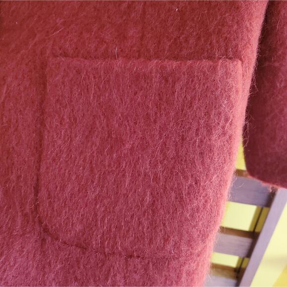 NWOT Josephine Chaus Burnt Orange Mohair Jacket, Sz 12 - Picture 7 of 8